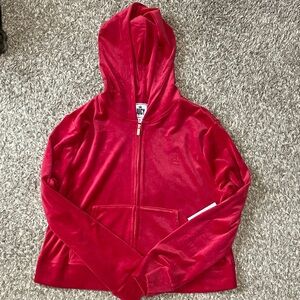 Juicy Couture Red Velour Hoodie
